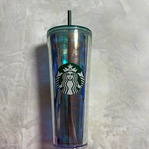 Starbucks Mermaid Iridescent Siren Scales Reusable Venti 24 Oz Cold Cup